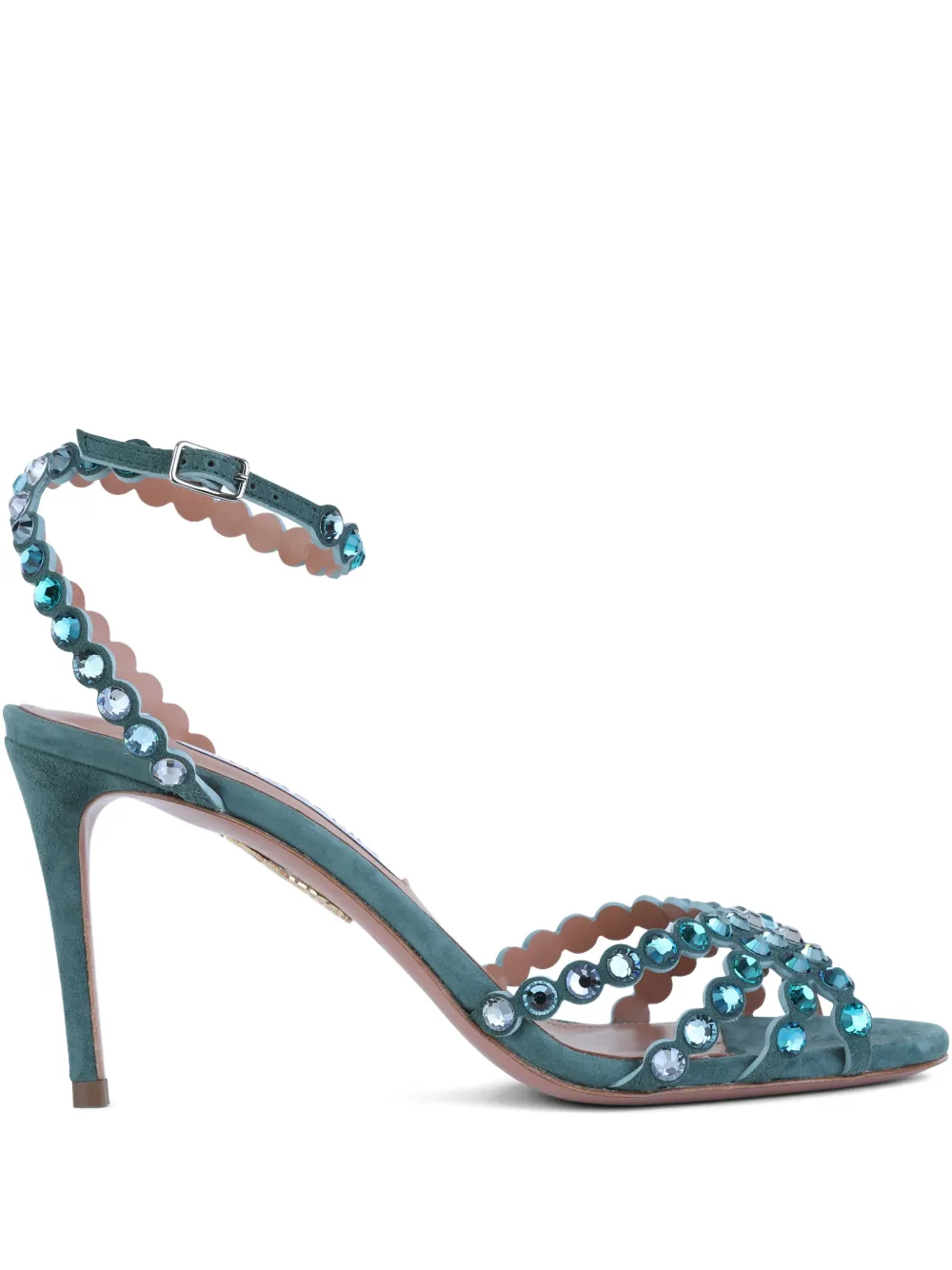 Aquazzura Scalloped Embellished Sandals card image